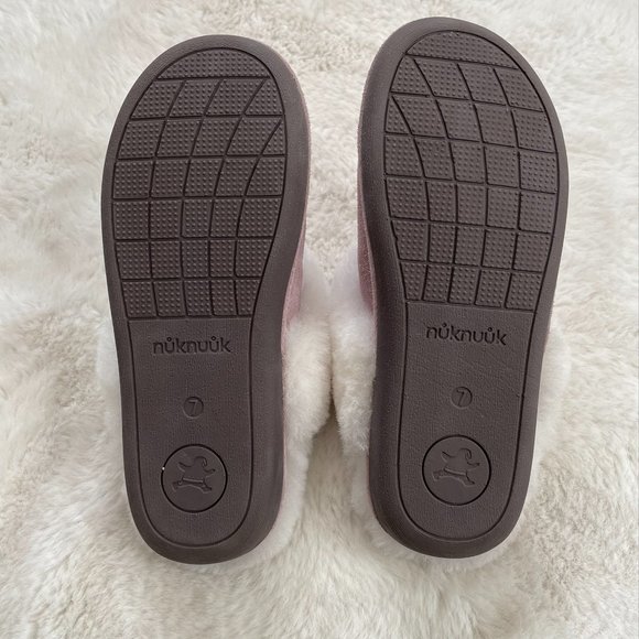 Nuknukk Sheepskin Suede Joy Slip On Slippers Sz 7 - Picture 5 of 7